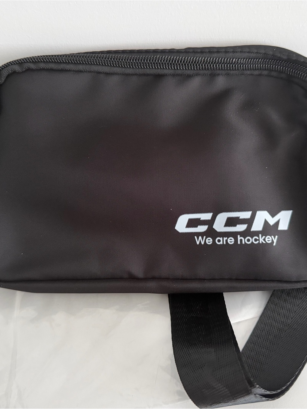 CCM Black Men's Crossbody Belt Bag with Logo